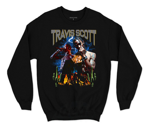 Buzo Travis Scott 02 (negro:) Ideas Mvd