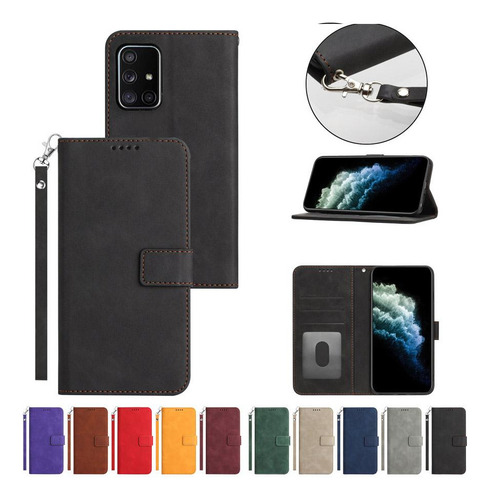 B Funda De Teléfono Tipo Libro Para Samsung Galaxy A11 A21s