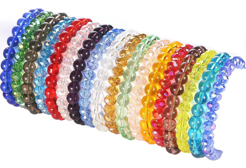 Wainis 18pcs Pulseras De Cuentas De Cristal Para Mujer Pulse