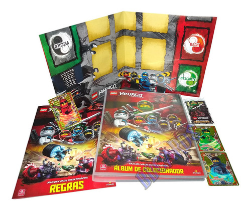 Kit Inicial Álbum De Colecionadores Lego Ninjago Com Pasta