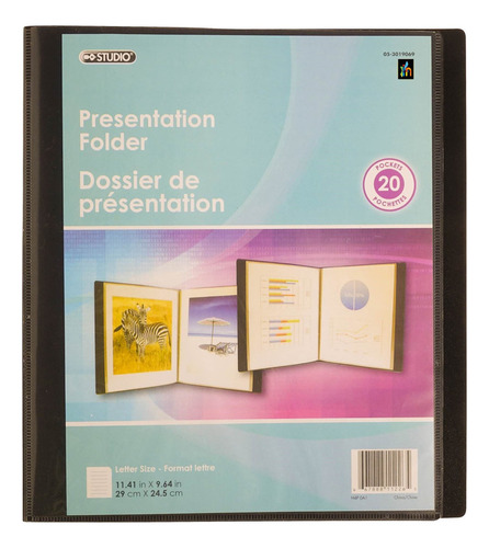 Folder De Presentación Carpeta Con Bolsillos Para Documentos Color Transparente