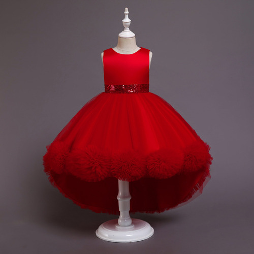 Vestido De Princesa Para Niñas De Cola Actuación De Piano