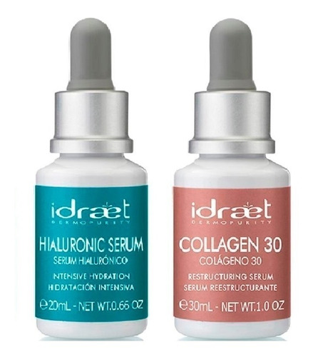 Idraet Acido Hialuronico 02% + Colageno 30 % Kit Activo Puro