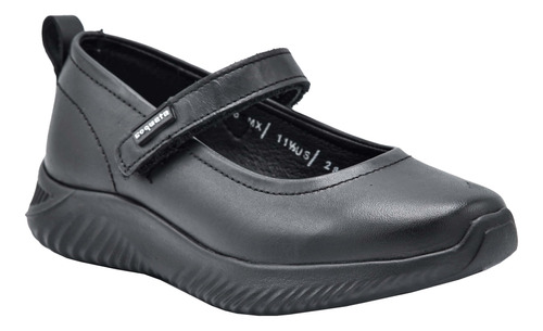 Zapato Niña Coqueta 134314 Piel Negro Escolar 18 Al 21 (18.0