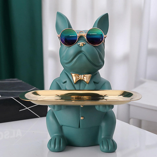 Bulldog - Bandeja De Resina Para Guardar Llaves