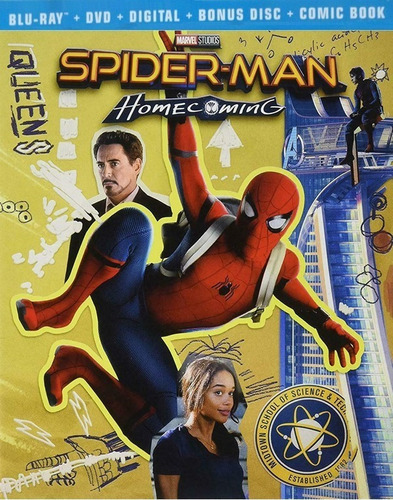 Spiderman De Regreso A Casa Homecoming Target Blu-ray + Dvd