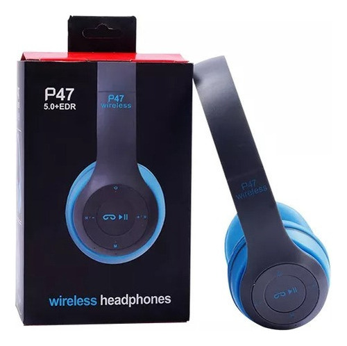 Auricular Bluetooth P47 Color Azul