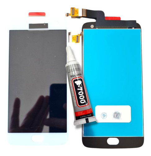 Tela Frontal Display Compatível Com Moto G5 Plus (cola) Cor Branco