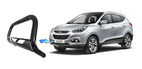 Parachoque De Impulsão Com Chapa Preto Hyundai Ix35