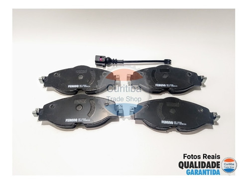 Pastilha Freio Dianteira Cerâmica Com Sensor Audi A3 Vw Golf