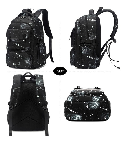 Joyfulife 3 Unidades De Mochilas Galaxy Prints Para Meninos