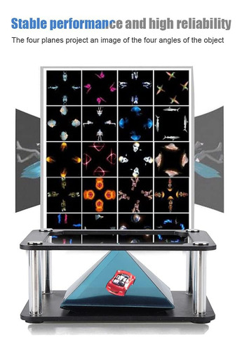 Proyector De Hologramas De Teléfonos Inteligentes, Soporte D