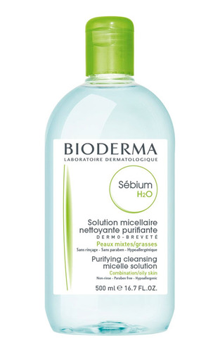 Água Micelar Bioderma Sébium H2o - Pele Mista/oleosa 500ml