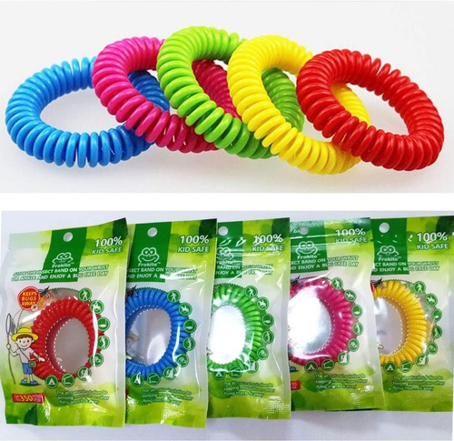 Pulsera Espiral Repelente Mosquitos Naturales Citronela