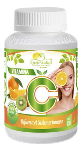 Pak 4x60 Vitamina C Oasis De La Salud 100 Capsulas C.u