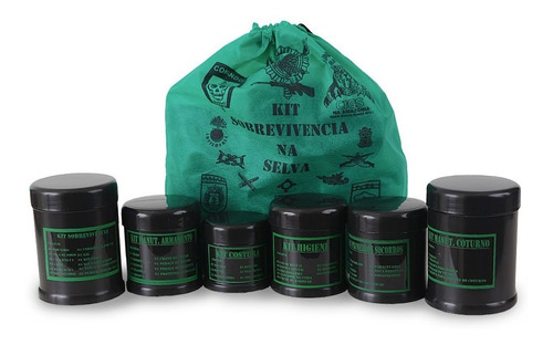 Kit Sobrevivência Na Selva Militar Total - Mais De 50 Itens!