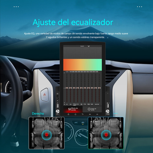 Zk Pantalla Vertical Estéreo Para Coche 2din 7 Base Android