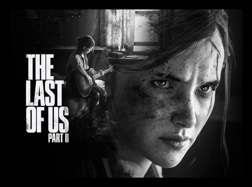 Last Of Us 2 - Cuadro 30 X 40 Marco Negro