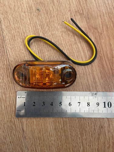 Imagen 5 de 5 de Foco Led Ambar Amarillo Trocha Lateral Multivoltaje Ramplas