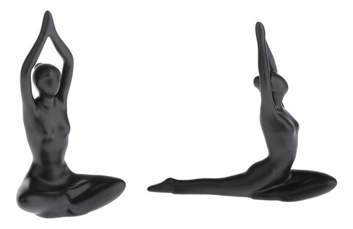 Juego De 2 Estatuas De Yoga Para El Hogar, Escultura