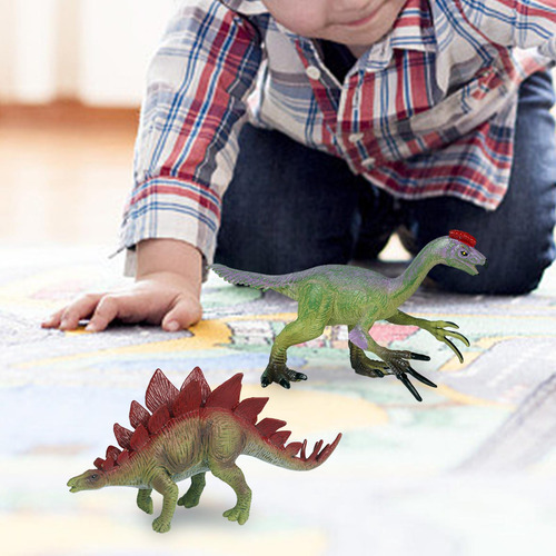 2 Pçs Figuras De Dinossauro Realista Brinquedos Estilo C