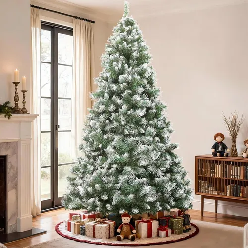 Árvore De Natal Luxo Pinheiro Neve Pinheiro 1,8m 1200 Galhos Verde