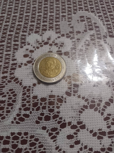 Moneda Otilio Montaño $ 5 Pesos Centenario De La Revolución 