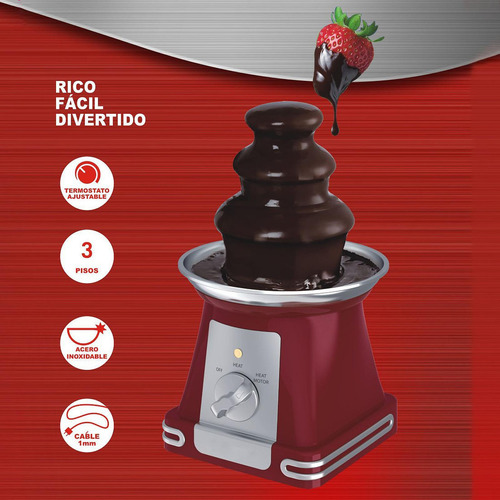 Máquina De La Fuente De Fondue De Chocolate Eléctrico De 3