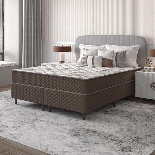 Cama Box Casal Queen Espuma D33 Firme 158x198 Eliana Umaflex