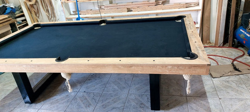 Mesa De Pool Patas De Caño C/ Tapas+ Accesorios Eleccion