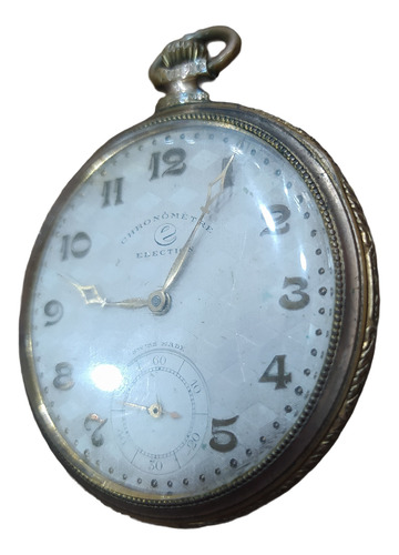 Antiguo Reloj De Bolsillo Suizo Election Funciona Dorado (Usado)