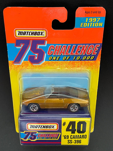 Matchbox 75 Challenge Del Año 1997, Modelo A Elegir Camaro Ss (Usado)