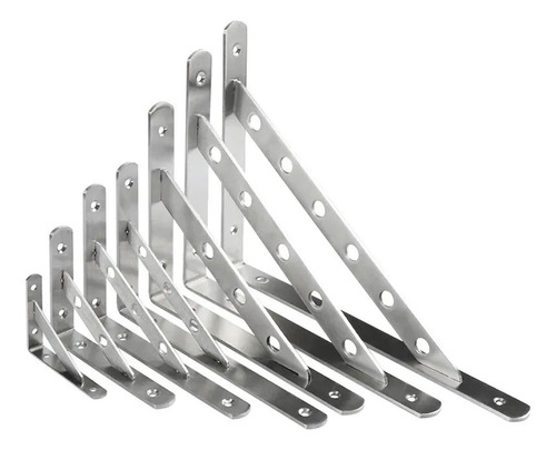 2 Soportes De Acero Inoxidable Para Estantes, 6 Pulgadas