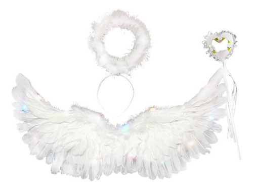 Ángel Para Niños Con Diadema De Varita Para Cosplay,