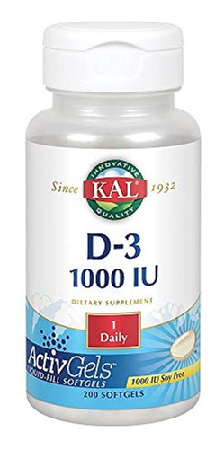 Kal D-3 1000 iu Softgels, 1, 1