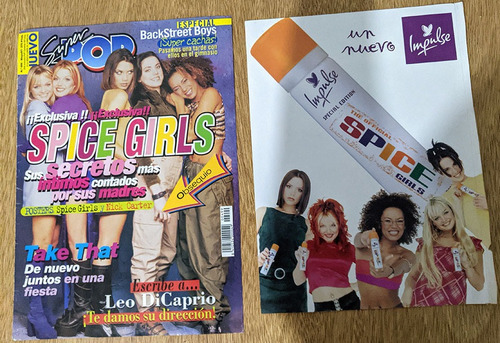 Spice Girls 2 Publicidades Y Tapa De Revista Super Pop (Usado)