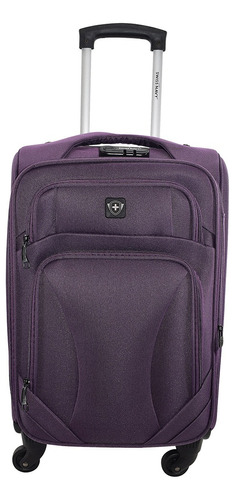 Maleta Swiss Navy® Lema, Blanda Chica 20inch Carry On Cabina Color Violeta