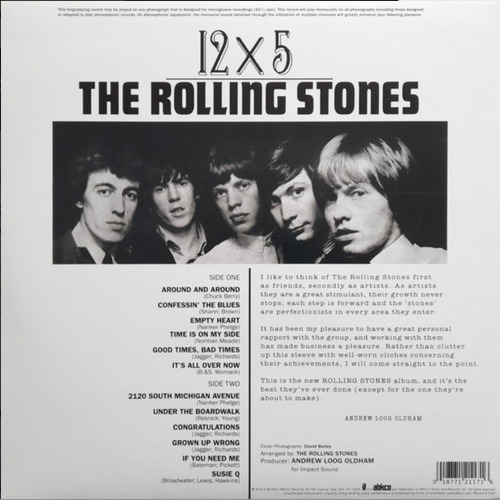 Rolling Stones - 12 X 5 Vinilo Nuevo Importado Mono Estándar
