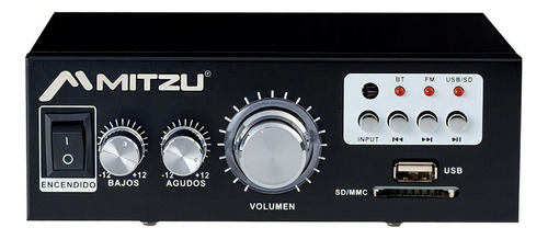 Amplificador De Audio Bluetooth Mitzu Usb Rca