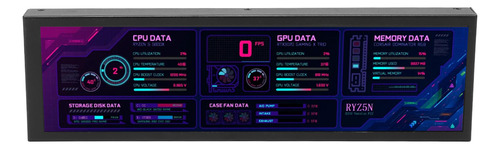 Panel De Sensor De Pc, Monitor De Temperatura De Computadora