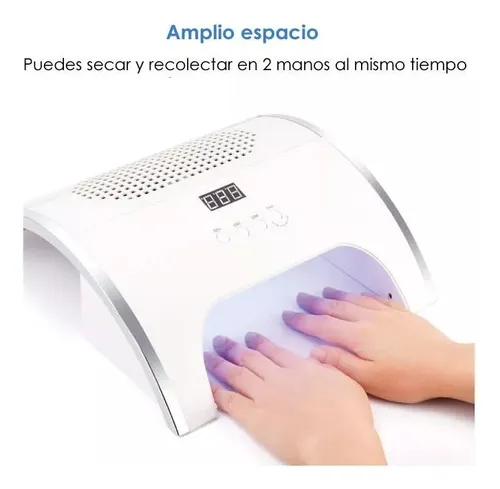 Lámpara De Uñas Uv Led Con Extractor De Polvo 88w