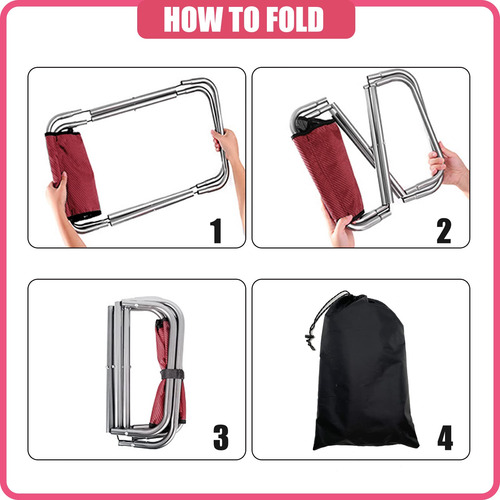 Taburete Plegable Para Camping, Taburete Plegable Portátil D