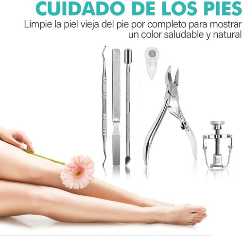 6 Piezas Kit Nail Clipper Trimmer,juego Pedicura Profesional