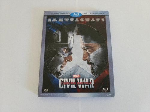 Capitan America Civil War Bluray + Dvd Con Slipcover Zona A