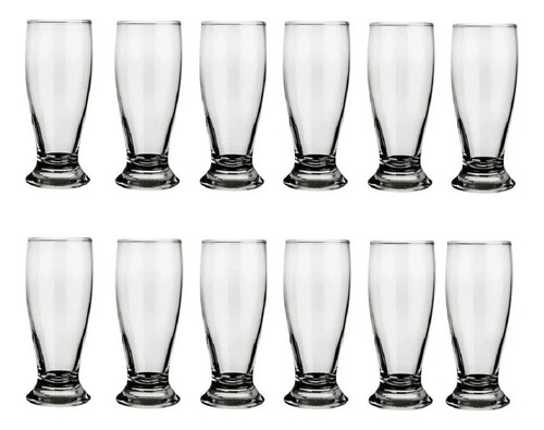 Kit de 12 vasos para cerveza Munich y cerveza de 300 ml Nadir Transparent Color