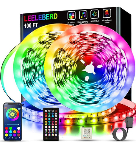 Tira De Luces Led Bluetooth 30m Rgb Luces Led Para Cuarto