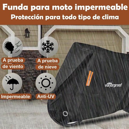 Cubierta Protector Para Motocicleta Protección Contra Lluvia