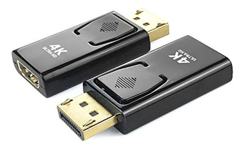 Displayport To Hdmi Adapter, Peotriol 4k Gold-plated Dp Male