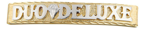 Esclava Hombre Rombo D 11mm Platabaño Oro24k Duodeluxejoyas®