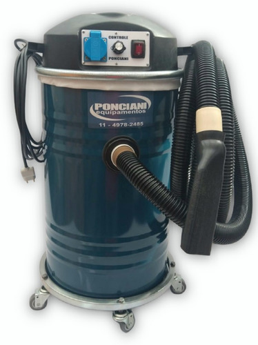 Aspirador é industrial Tambor Ponciani Hitech 2200 50L  azul 220V